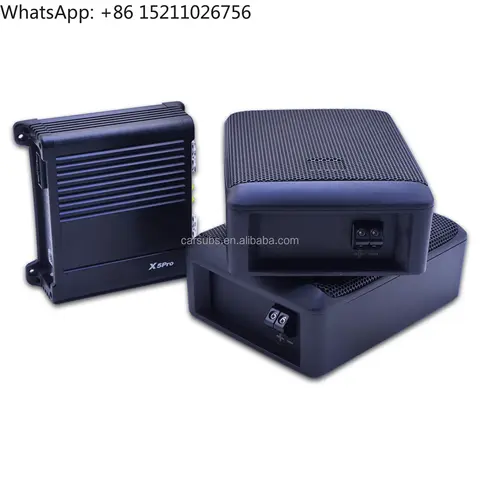 Qualità del suono Auto sotto il sedile Subwoofer sottile Subs passivi con RMS 500W Pure Car Sub Bass Amplificatore attivo Classe D