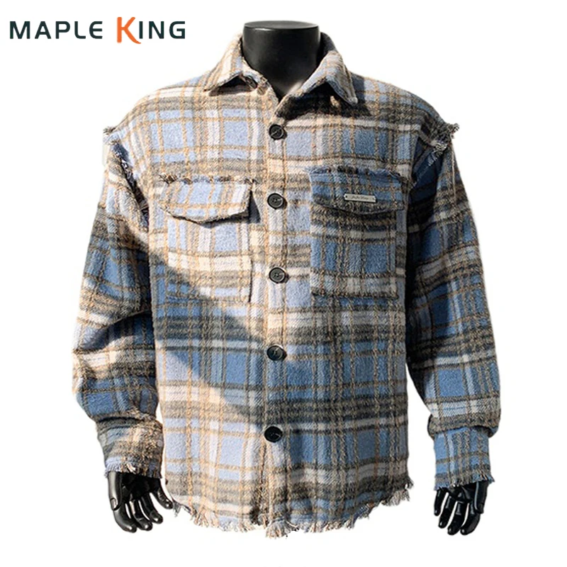 Vinatge Plaid Loose Cardigan Men's Shirt Jacket 2025 High Street Double Pockets Designer Hipster Casual Hip Hop Varsity Jacket
Vinatge Plaid Loose Cardigan Men's Shirt Jacket 2025 High Street Double Pockets Designer Hipster Casual Hip Hop Varsity Jacket