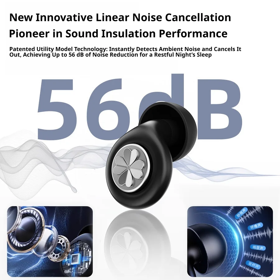 Antibacterial silicone earplugs,skin-friendly sound-absorbing cotton, deep noise reduction, strong insulation, long-wear comfort
Antibacterial silicone earplugs,skin-friendly sound-absorbing cotton, deep noise reduction, strong insulation, long-wear comfort