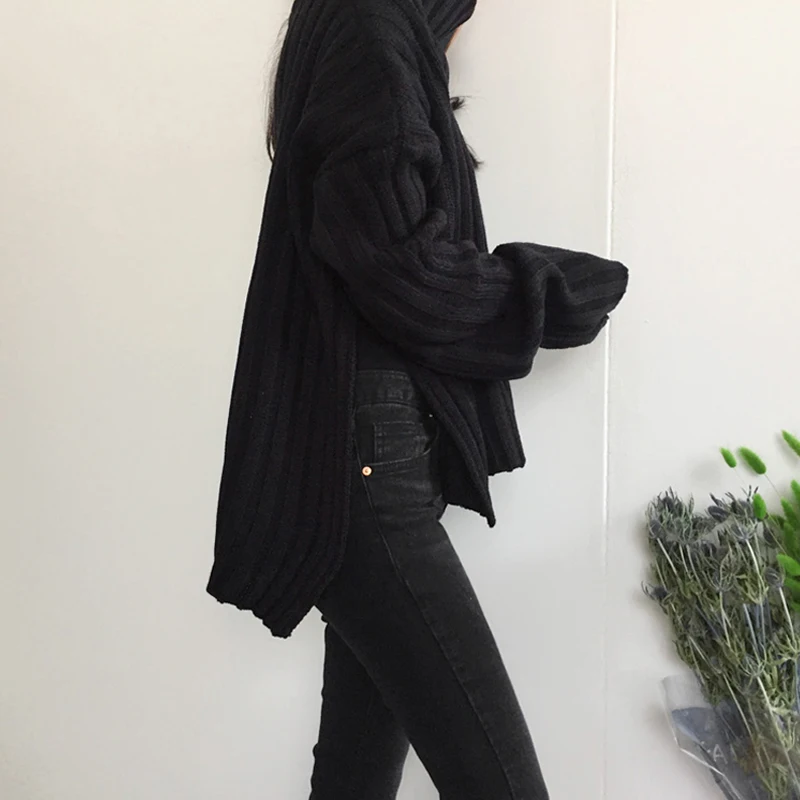 New Fashion Women's Turtleneck Solid Color Knitted Sweater Casual Office Women's Loose Top
New Fashion Women's Turtleneck Solid Color Knitted Sweater Casual Office Women's Loose Top