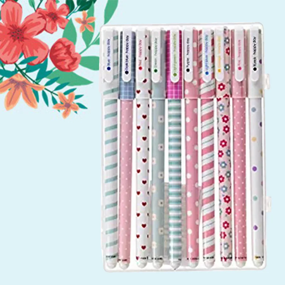 10Pcs Colorful Gel Ink Pens Fine Point 038Mm Acid-Free Non-Slip Roller Ball Pens for Writing Drawing Coloring Scrapbooking
10Pcs Colorful Gel Ink Pens Fine Point 038Mm Acid-Free Non-Slip Roller Ball Pens for Writing Drawing Coloring Scrapbooking