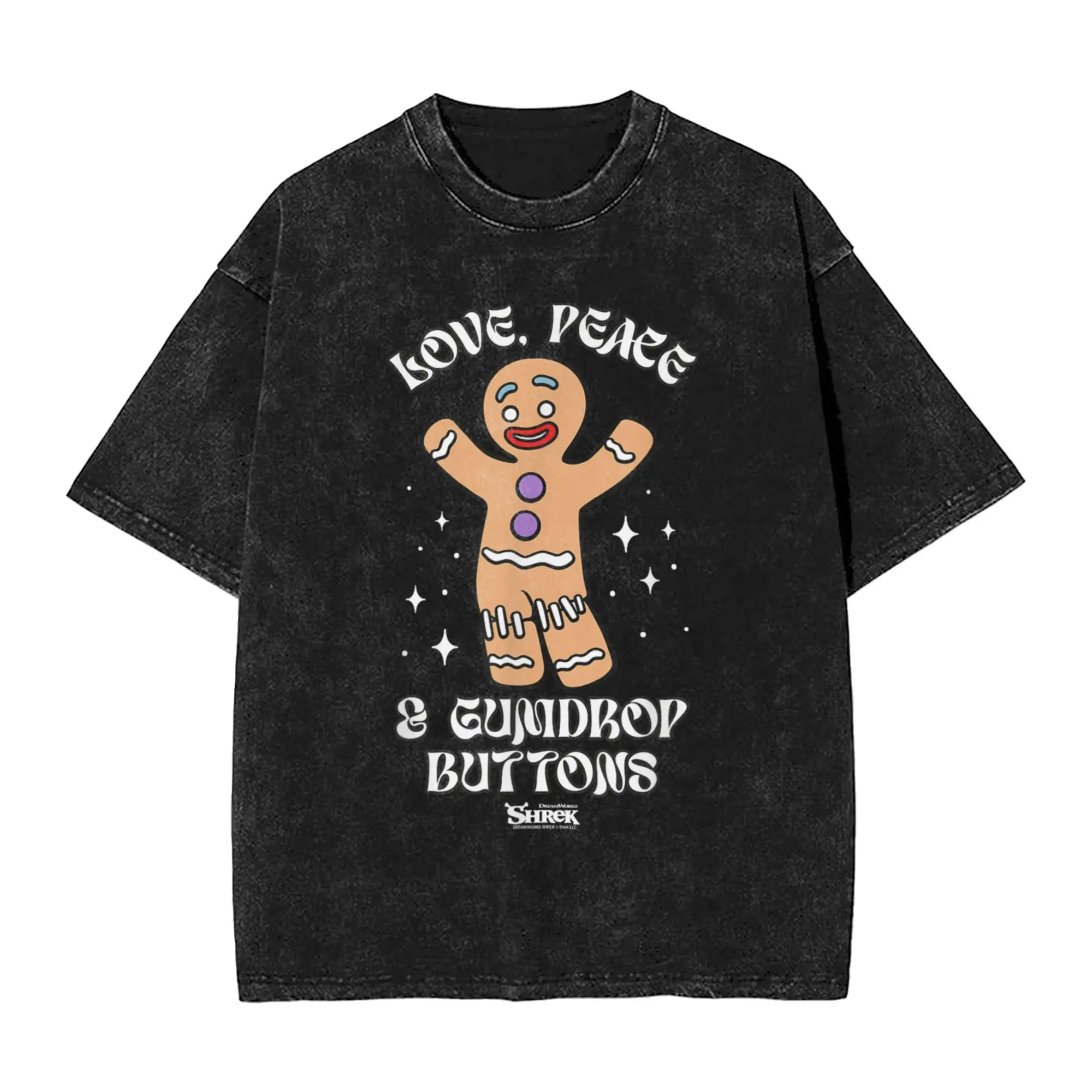 Shrek Gingy Love Peace Washed футболка мужские потрясающие хлопковые футболки летняя футболка с круглым вырезом новинка дизайн одежды больших размеров
Shrek Gingy Love Peace Washed футболка мужские потрясающие хлопковые футболки летняя футболка с круглым вырезом новинка дизайн одежды больших размеров