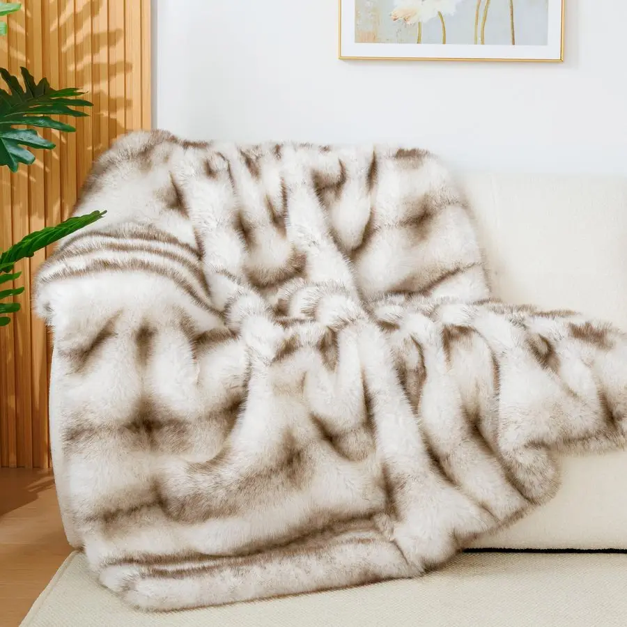 Luxury 1000GSM Faux Fur Throw Blanket, Super Thick Warm Cozy Heavy Blankets for Couch Bed Sofa, Plush Fuzzy Elegant Winter Rever
Luxury 1000GSM Faux Fur Throw Blanket, Super Thick Warm Cozy Heavy Blankets for Couch Bed Sofa, Plush Fuzzy Elegant Winter Rever