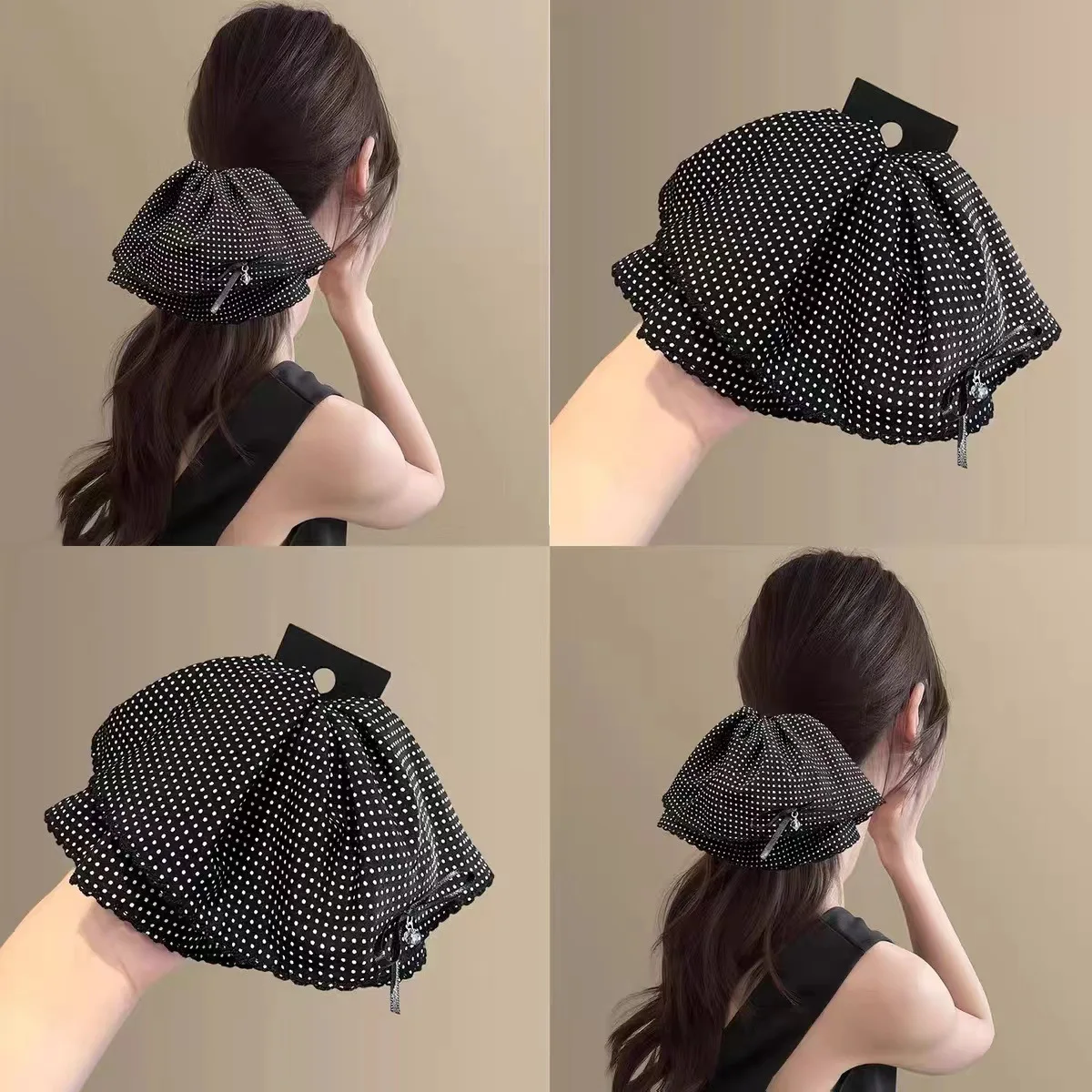 Polka dot skirt ponytail hairpin female go out versatile shark clip back head half tie hair ponytail hairpin hair accessories
Polka dot skirt ponytail hairpin female go out versatile shark clip back head half tie hair ponytail hairpin hair accessories