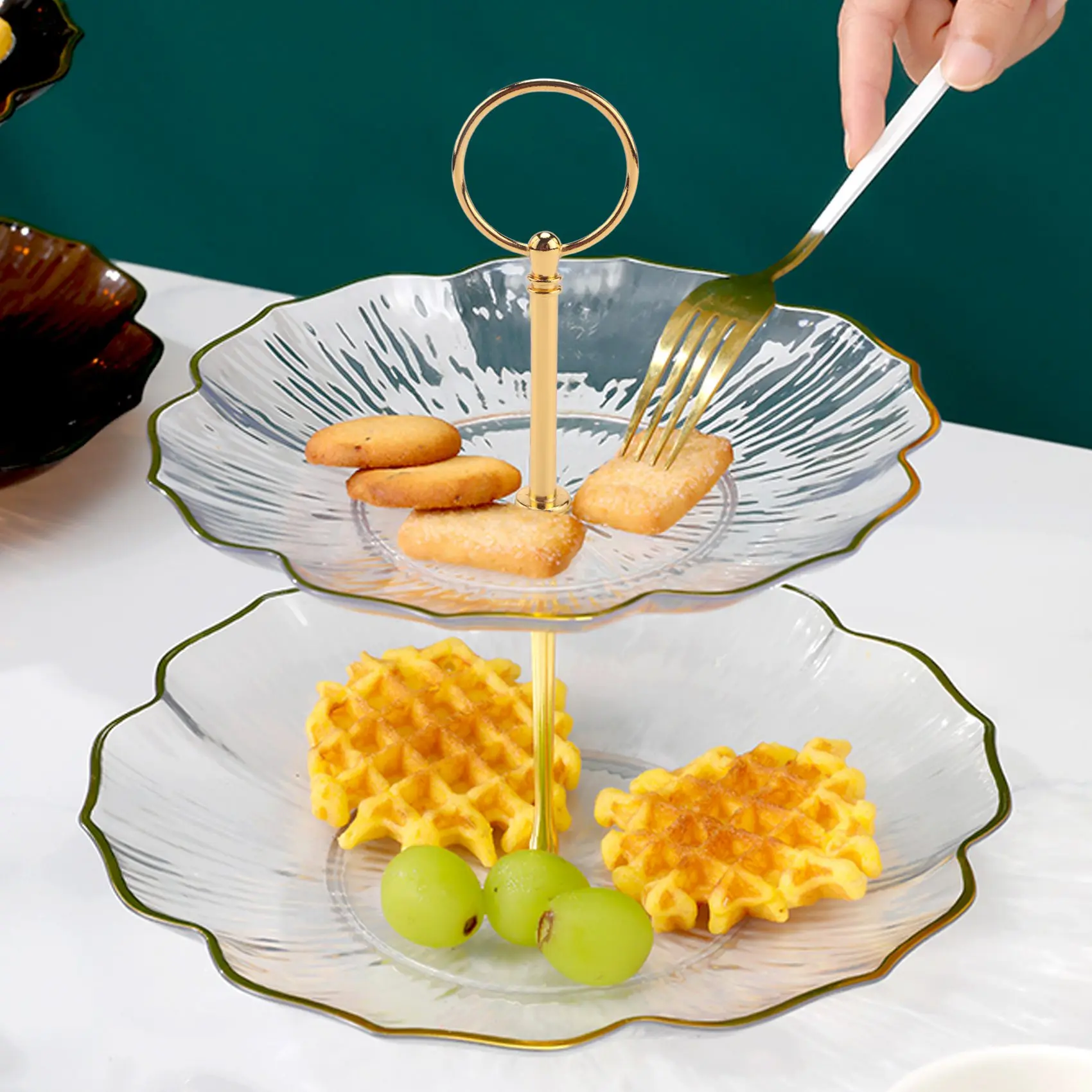 AB09 5 Wedding Metal Gold 3 Tier Cake Stand Center Handle Rods Fittings Kit
AB09 5 Wedding Metal Gold 3 Tier Cake Stand Center Handle Rods Fittings Kit