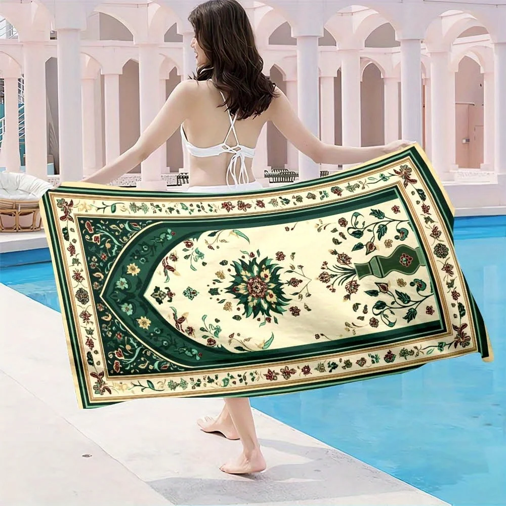 1 шт. Большой легкий быстросохнущий дышащий роскошный пляжный платок из микрофибры с турецким цветочным узором - без песка, впитывающий, портативный, для путешествий
1 шт. Большой легкий быстросохнущий дышащий роскошный пляжный платок из микрофибры с турецким цветочным узором - без песка, впитывающий, портативный, для путешествий
