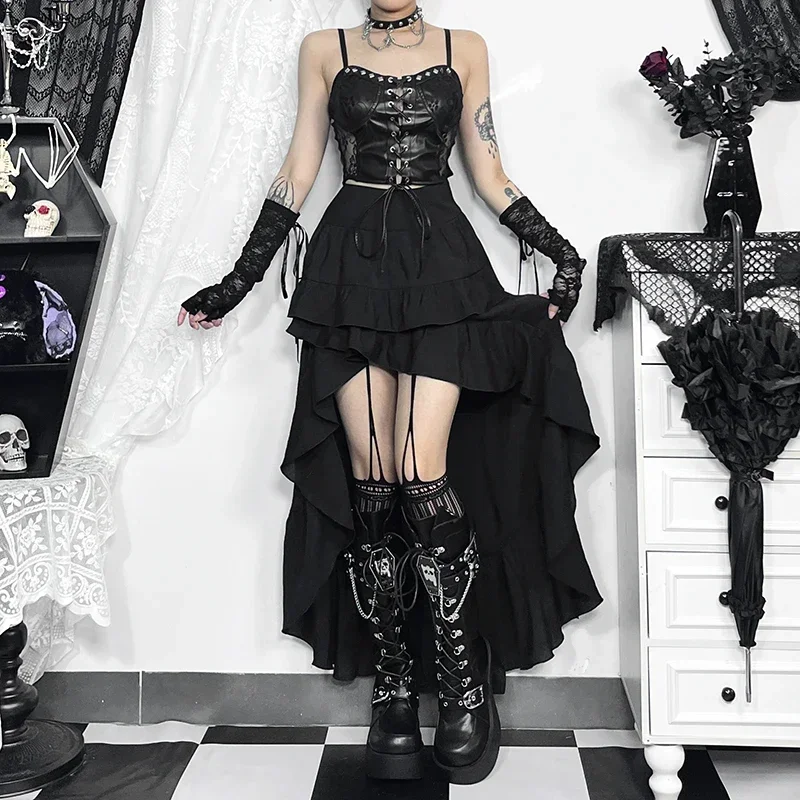 2025 Y2k сексуальная Harajuku ретро готическая винтажная нерегулярная длинная рок-юбка эстетичная стимпанк с рюшами высокая низкая черная юбка уличная одежда
2025 Y2k сексуальная Harajuku ретро готическая винтажная нерегулярная длинная рок-юбка эстетичная стимпанк с рюшами высокая низкая черная юбка уличная одежда