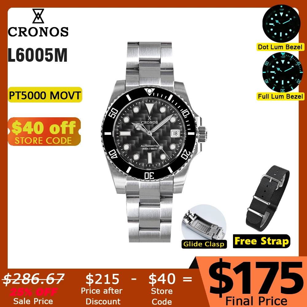 Мужские часы Cronos Sub Diver с градиентом, черный, синий браслет, Керамическая рамка, 200 метров, водостойкие, Glideclasp L6005 V3
Мужские часы Cronos Sub Diver с градиентом, черный, синий браслет, Керамическая рамка, 200 метров, водостойкие, Glideclasp L6005 V3