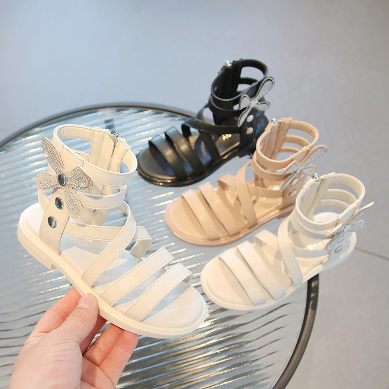 Summer New Girls Sandals Fashion Solid Color Hollow Out Baby Princess Shoes Student Trend Flat Non-slip Sandals H888
Summer New Girls Sandals Fashion Solid Color Hollow Out Baby Princess Shoes Student Trend Flat Non-slip Sandals H888