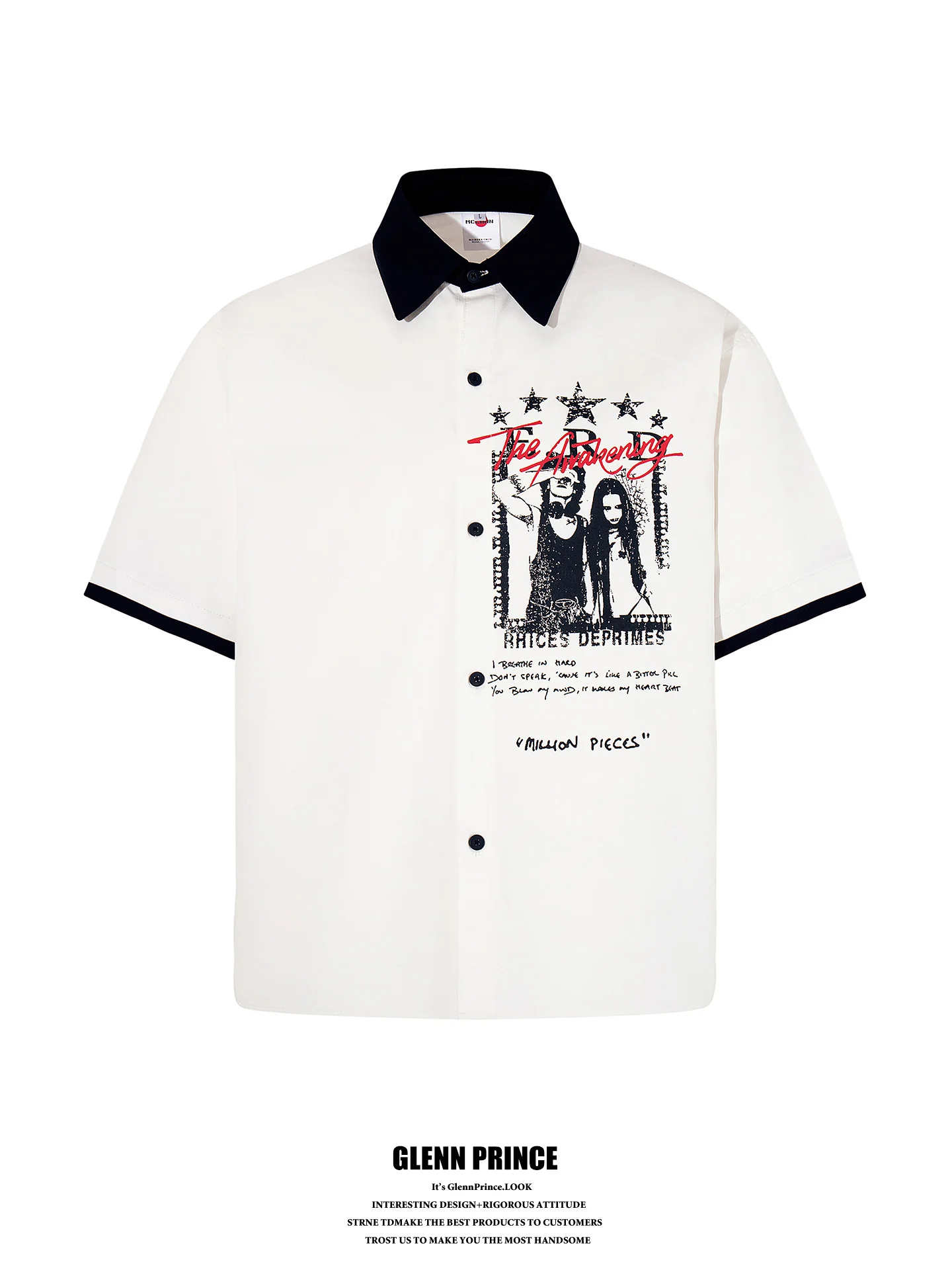 GPstudio American Trendy Brand Portrait Print Color Block Collar Short Sleeve Men's Light Cotton Street Style Short Wide Shirt
GPstudio American Trendy Brand Portrait Print Color Block Collar Short Sleeve Men's Light Cotton Street Style Short Wide Shirt