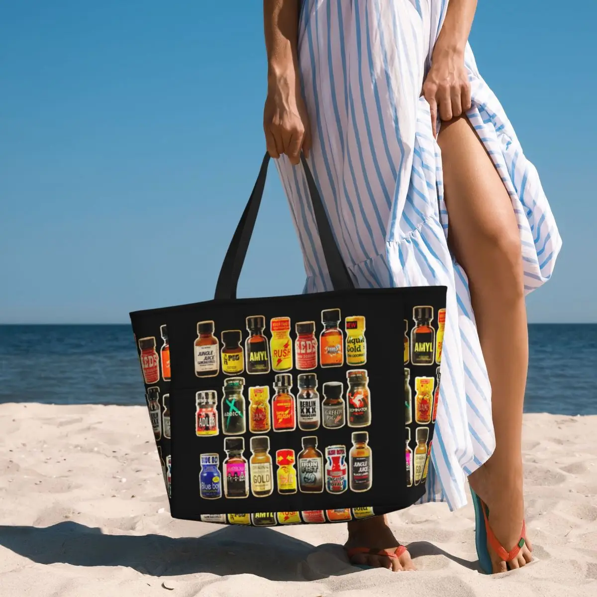 Poppers Bottles Gay Rush Jungle Juice Amyl Inhaler Beach Tote Bag Sport Gym Yoga Duffle Large Women Travel Bag Fitness bag
Poppers Bottles Gay Rush Jungle Juice Amyl Inhaler Beach Tote Bag Sport Gym Yoga Duffle Large Women Travel Bag Fitness bag