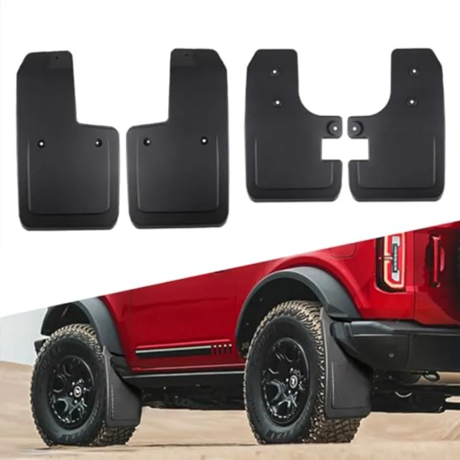 Mud Flaps for Ford Bronco Accessories 2021 2022 2023 2024 2025 2/4-Door Splash Guards Easy Installed No Punching Required Front
Mud Flaps for Ford Bronco Accessories 2021 2022 2023 2024 2025 2/4-Door Splash Guards Easy Installed No Punching Required Front