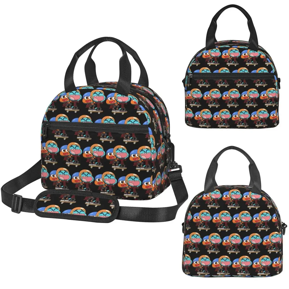Gumball Darwin Skate Insulated Lunch Bag for Women Children Portable Food Boxes Thermal Lunch Box Tote
Gumball Darwin Skate Insulated Lunch Bag for Women Children Portable Food Boxes Thermal Lunch Box Tote