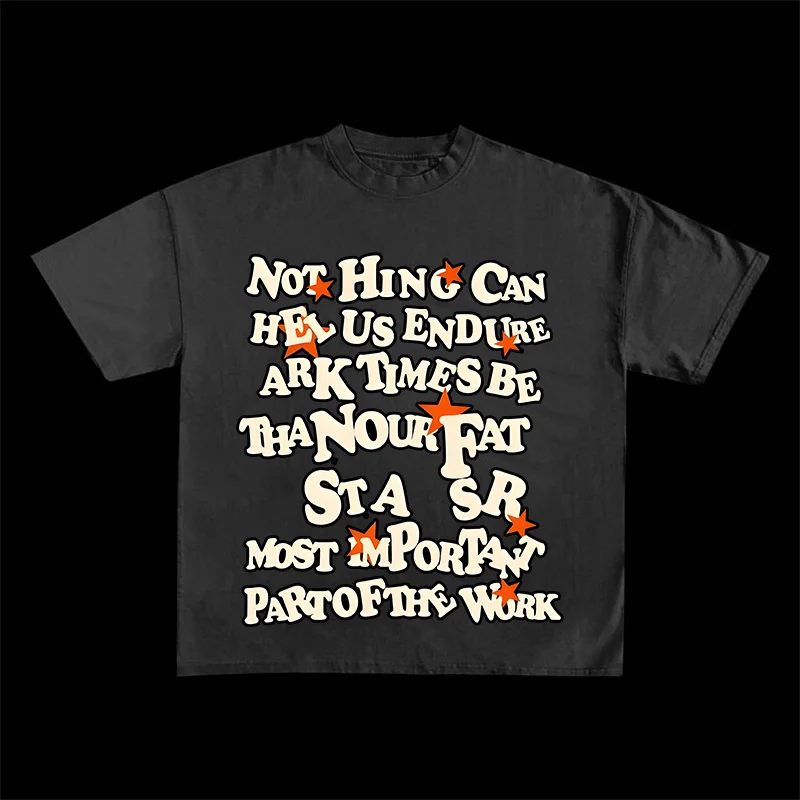 American fashion oversized street creative letter print T-shirt for men men women short-sleeved y2k top super large T-shirt
American fashion oversized street creative letter print T-shirt for men men women short-sleeved y2k top super large T-shirt