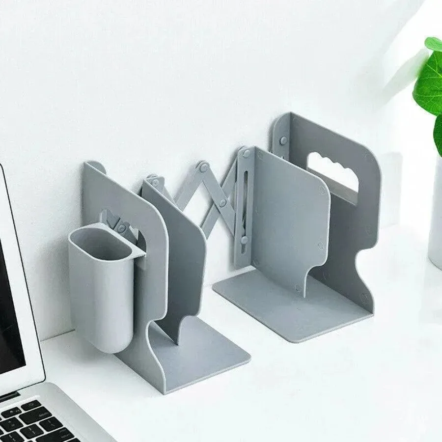 Retractable Bookend Book Stand Multifunction Book Folder Bookshelf With Pen Holder
Retractable Bookend Book Stand Multifunction Book Folder Bookshelf With Pen Holder