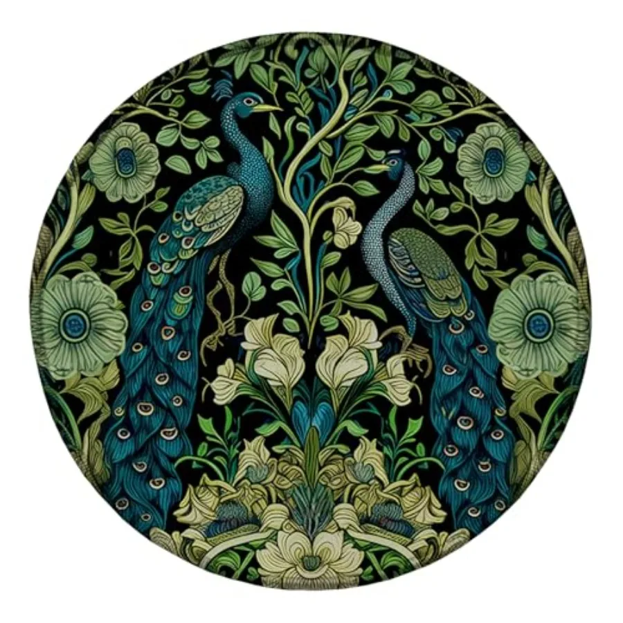 William Morris spired Peacock Mouse Pad Round 7.97.9, Vtage Cottagecore Dark Green Floral Bird Mousepad Mat for Laptop Home Off
William Morris spired Peacock Mouse Pad Round 7.97.9, Vtage Cottagecore Dark Green Floral Bird Mousepad Mat for Laptop Home Off