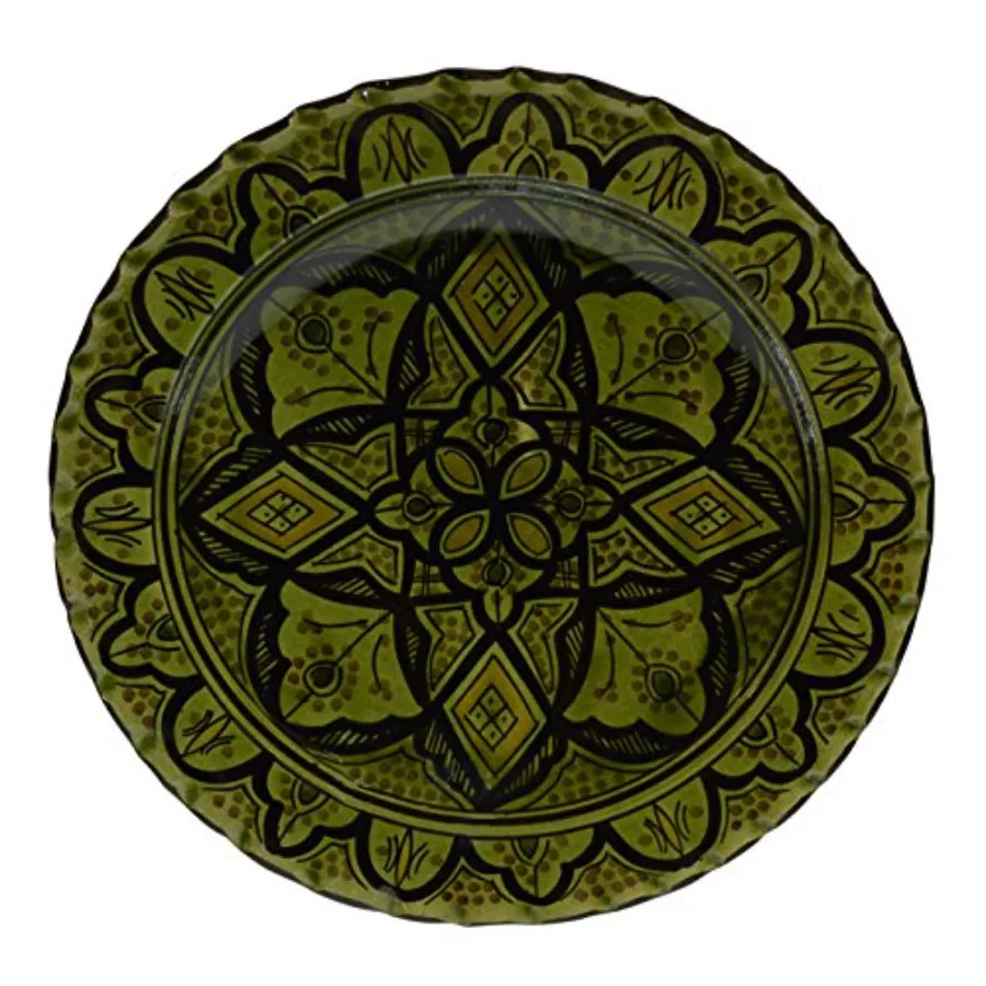 Ceramic Plates Moroccan Handmade Serving Wall Hanging Exquisite Colors Decorative 14 inches Diameter
Ceramic Plates Moroccan Handmade Serving Wall Hanging Exquisite Colors Decorative 14 inches Diameter