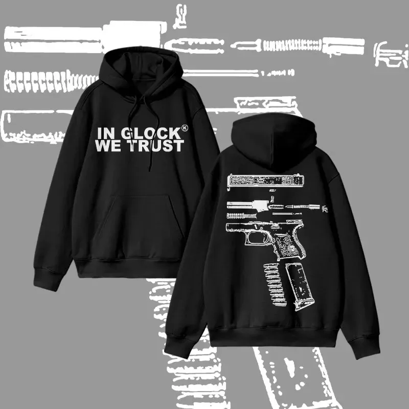 2025 Autumn and Winter Unisex 100% Cotton in Glock We Trust Print Hoodie High-end Luxury Is for Both Men and Women Top Y2k
2025 Autumn and Winter Unisex 100% Cotton in Glock We Trust Print Hoodie High-end Luxury Is for Both Men and Women Top Y2k