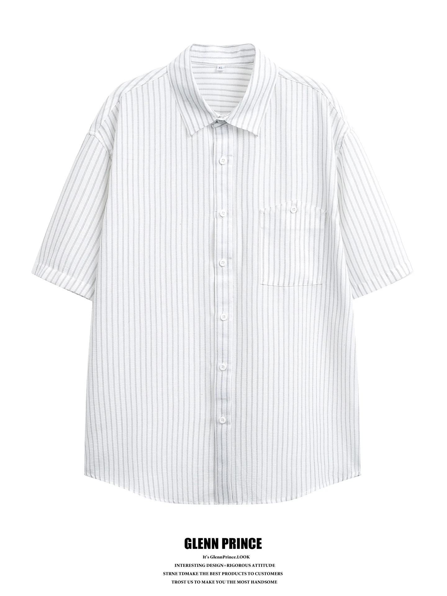 GPstudio Japanese Style Retro Striped Short Sleeve Men's Shirt Youthful Lazy Fashion 2026 New Summer Loose Fit Polyester Fiber
GPstudio Japanese Style Retro Striped Short Sleeve Men's Shirt Youthful Lazy Fashion 2026 New Summer Loose Fit Polyester Fiber