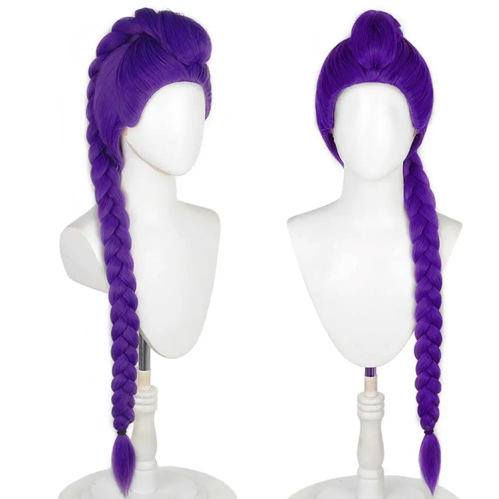 Cosplay Halloween Party Costume Accessory Women's Purple Anime Braided Wig Long Synthetic Hair with Bangs
Cosplay Halloween Party Costume Accessory Women's Purple Anime Braided Wig Long Synthetic Hair with Bangs