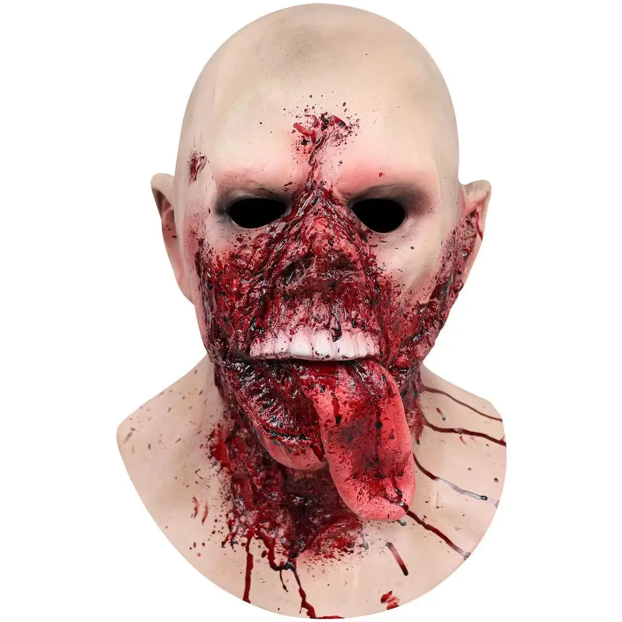Zombie Tongue Latex Mask for Halloween, Melting Face, Walking Dead, Scary Costume Props
Zombie Tongue Latex Mask for Halloween, Melting Face, Walking Dead, Scary Costume Props