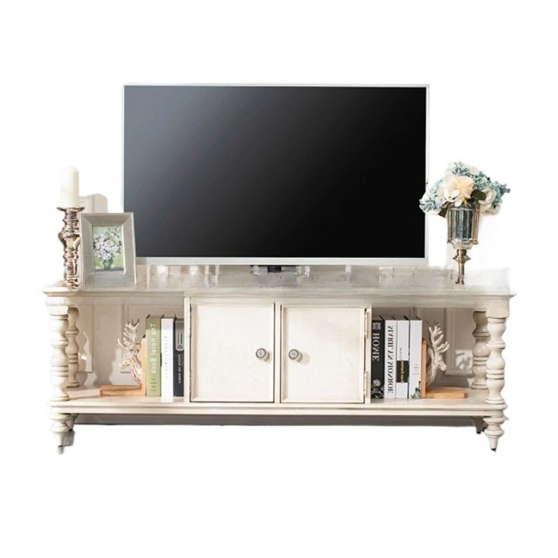 American solid wood coffee table, simple log carved white TV cabinet audio-visual cabinet, oak locker
American solid wood coffee table, simple log carved white TV cabinet audio-visual cabinet, oak locker