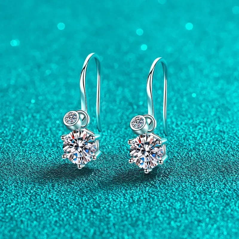 Luxury Platinum Pt950 1.12/2.12/4.12ct Full Moissnaite Diamond Drop Earrings for Women Elegant Fine Jewelry Wedding Earring Gift
Luxury Platinum Pt950 1.12/2.12/4.12ct Full Moissnaite Diamond Drop Earrings for Women Elegant Fine Jewelry Wedding Earring Gift
