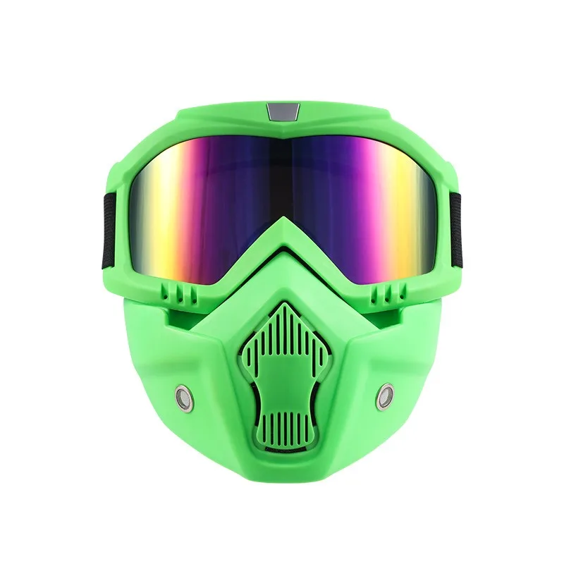 Dustproof Green Motorcycle colorful Goggles prevent wind sand Adjustable Breathable Off-road Motocross Dirt splash protection
Dustproof Green Motorcycle colorful Goggles prevent wind sand Adjustable Breathable Off-road Motocross Dirt splash protection