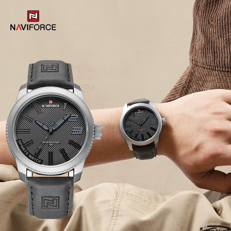 2024 NAVIFORCE Men Watch Sport Anti-shock Simple Leather Band Fashion Male Wristwatch Waterproof Quartz Clock Relogio Masculino
2024 NAVIFORCE Men Watch Sport Anti-shock Simple Leather Band Fashion Male Wristwatch Waterproof Quartz Clock Relogio Masculino