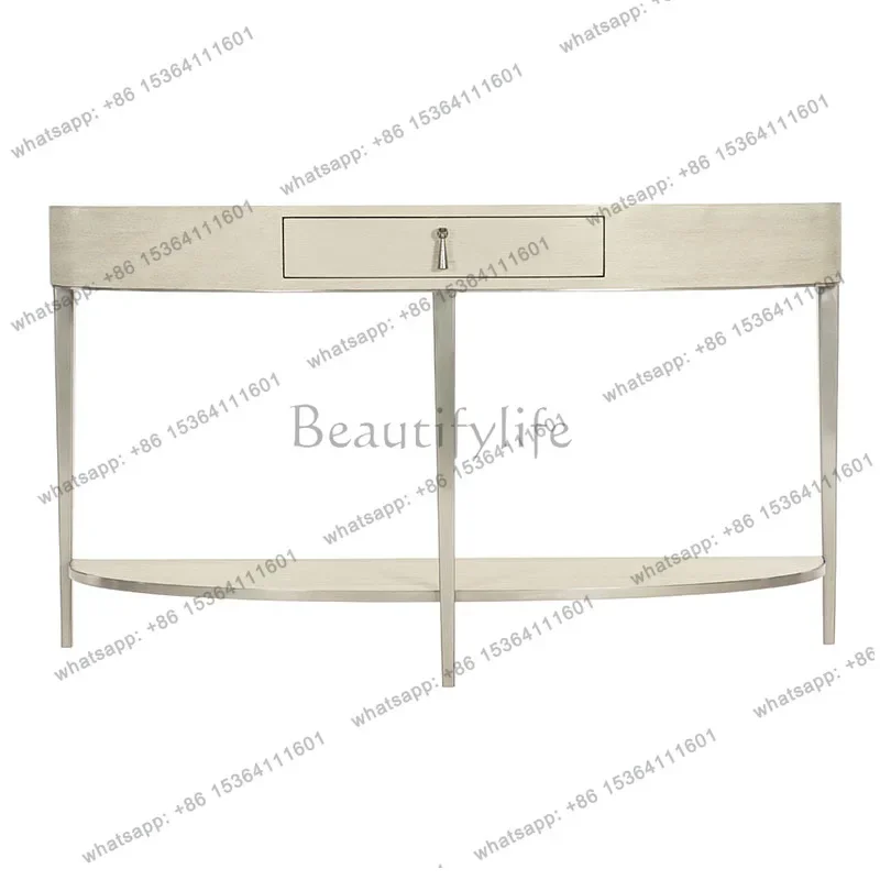 D25Американская классическая простая платформа Сюань из цельного дерева для гостиной, европейский светлый роскошный настенный стол, современное полукруглое украшение
D25Американская классическая простая платформа Сюань из цельного дерева для гостиной, европейский светлый роскошный настенный стол, современное полукруглое украшение