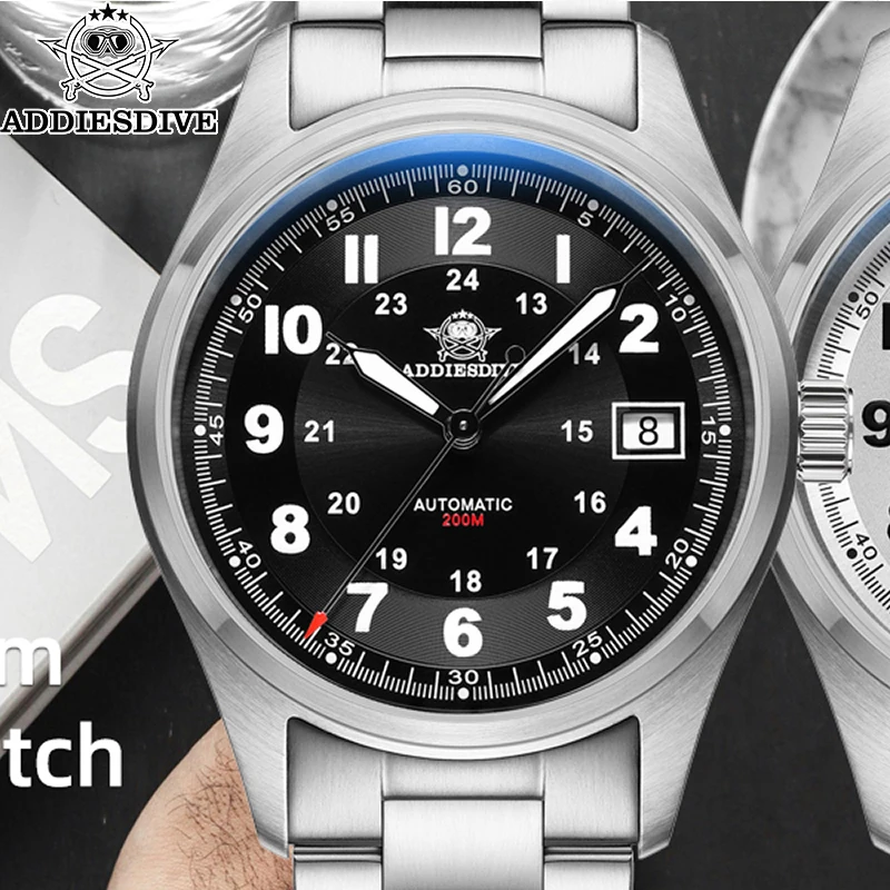 ADDIESDIVE Automatic Watches For Men 39mm Sapphire Japanese 8215 Mechanical Watch Waterproof 20Bar Luminous Luxury Watch
ADDIESDIVE Automatic Watches For Men 39mm Sapphire Japanese 8215 Mechanical Watch Waterproof 20Bar Luminous Luxury Watch