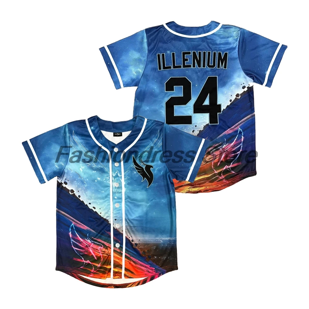 Illenium Red Rocks Jersey Baseball Jacket Shirts V-Neck Short Sleeve Button-up Tee Women Men Streetwear Tops
Illenium Red Rocks Jersey Baseball Jacket Shirts V-Neck Short Sleeve Button-up Tee Women Men Streetwear Tops
