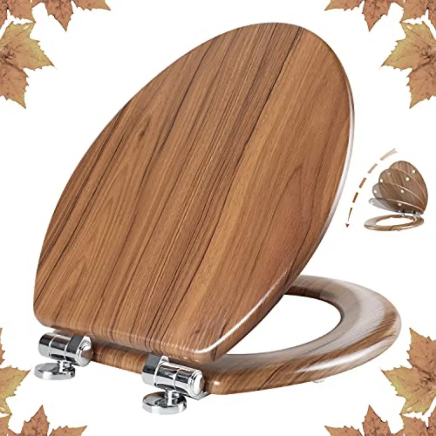 Elongated Toilet Seat Molded Wood Toilet Seat with Quietly Close and Quick Release Hinges, Easy to Install also Easy to Clean b
Elongated Toilet Seat Molded Wood Toilet Seat with Quietly Close and Quick Release Hinges, Easy to Install also Easy to Clean b