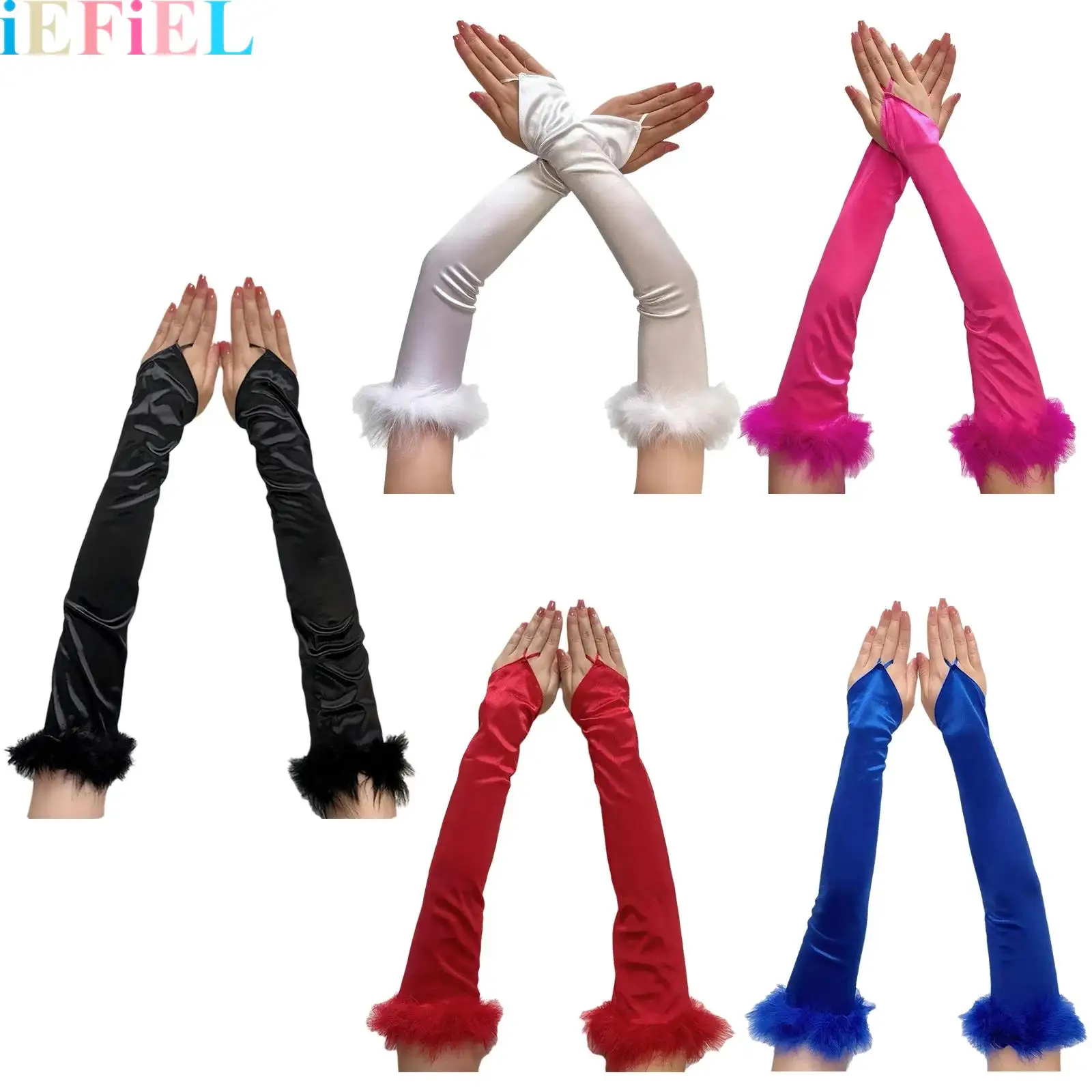 Elastic Elbow Length Fingerless Long Gloves Costume Glove Feathered Opera Stage Gloves for Women
Elastic Elbow Length Fingerless Long Gloves Costume Glove Feathered Opera Stage Gloves for Women