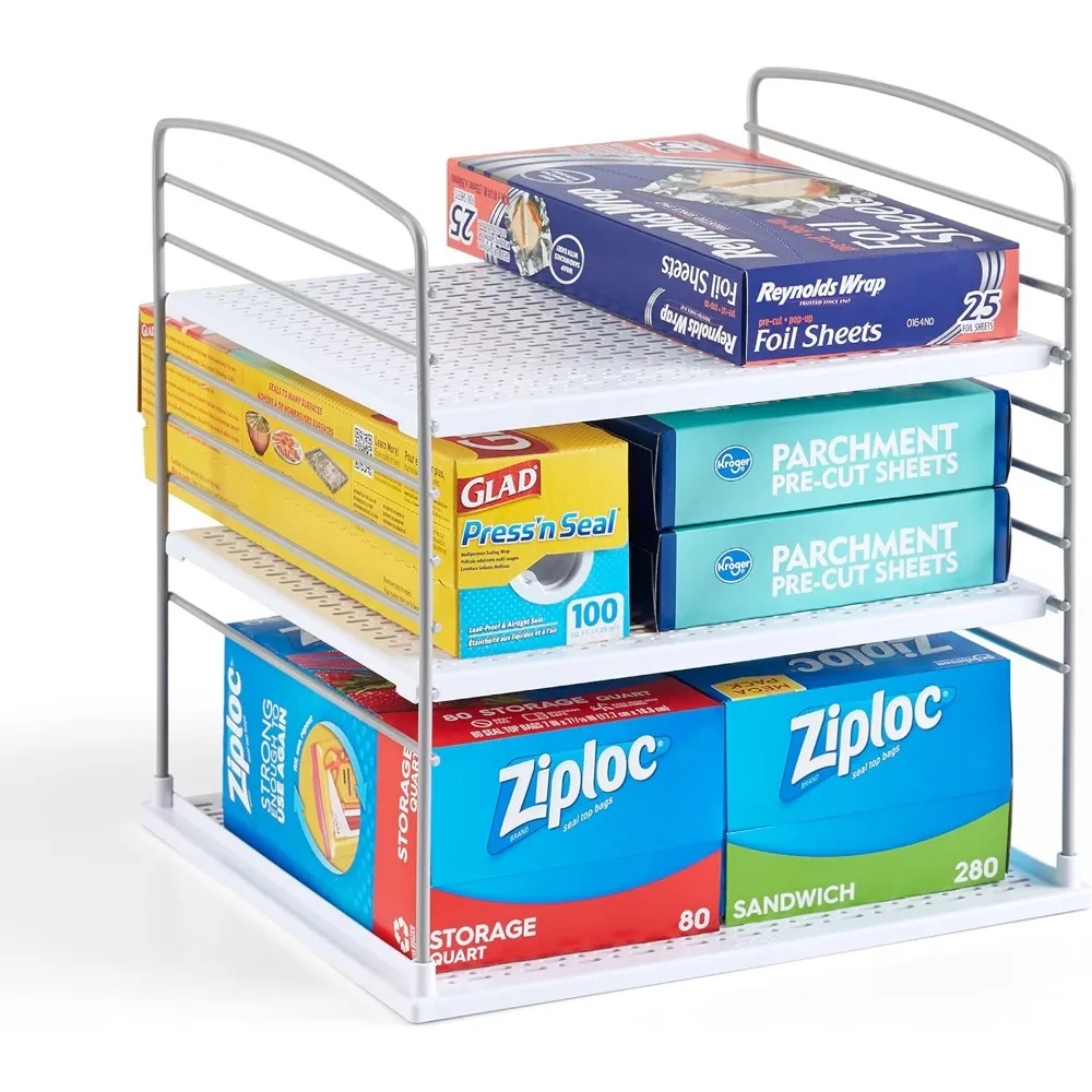 UpSpace Cabinet Box Organizer, Adjustable Kitchen and Pantry Shelf for Plastic Wrap and Foil Storage, Extra Large, White
UpSpace Cabinet Box Organizer, Adjustable Kitchen and Pantry Shelf for Plastic Wrap and Foil Storage, Extra Large, White