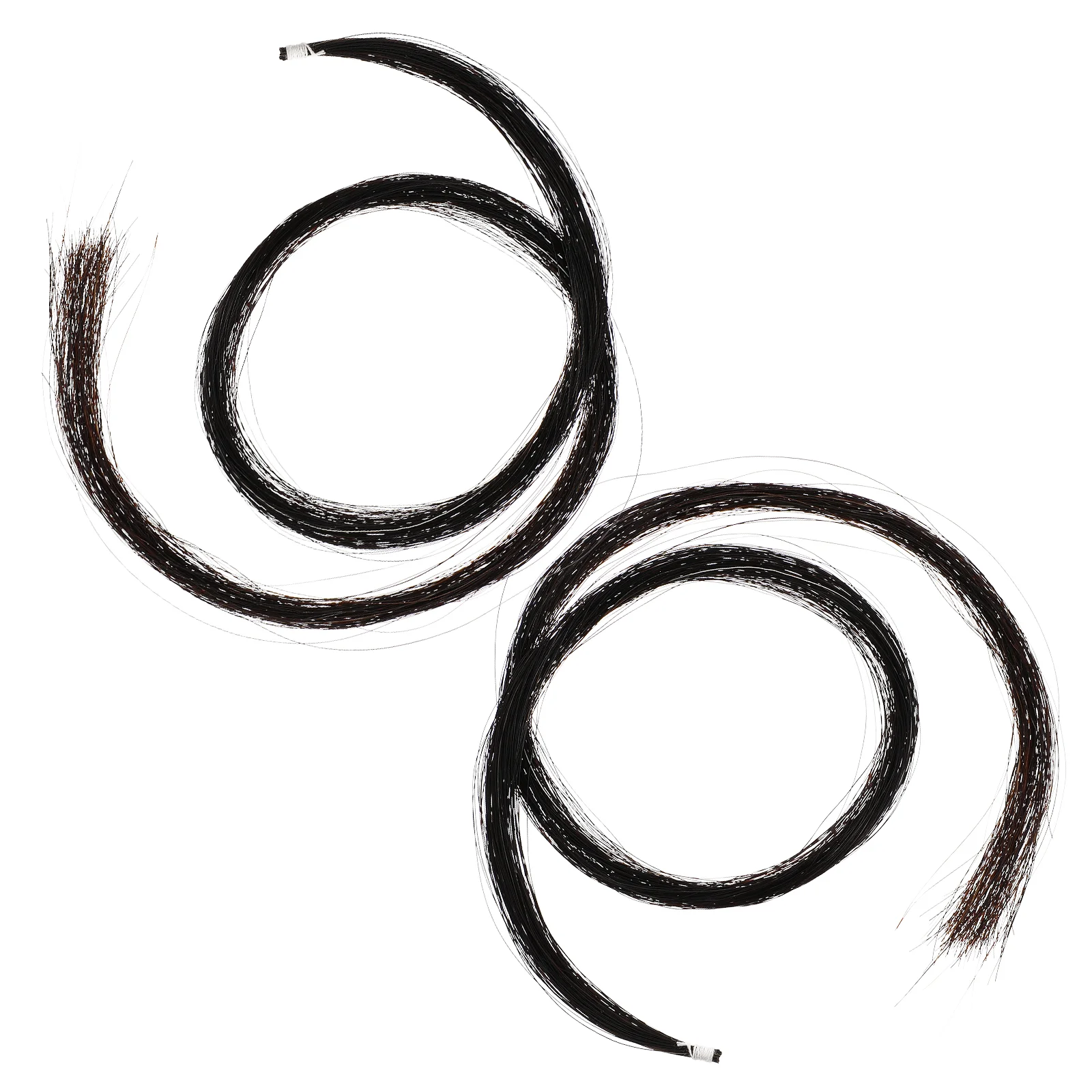2 Hanks Mute Natural Violin Bow Hair Student Horse Tail Ponytail Accessories for 
2 Hanks Mute Natural Violin Bow Hair Student Horse Tail Ponytail Accessories for