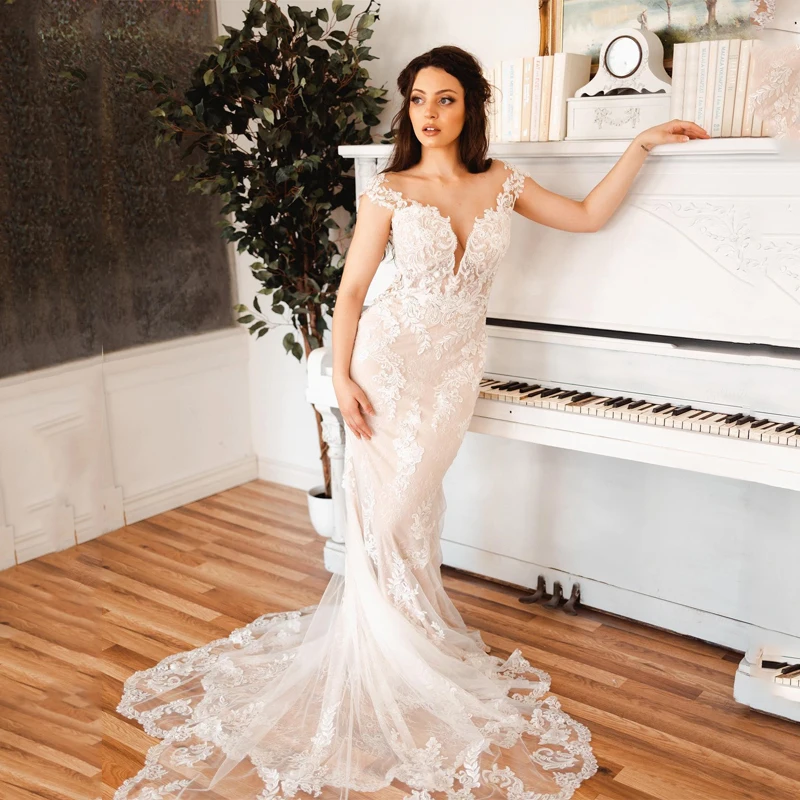 Romantic Sweetheart Off the Shoulder Mermaid Wedding Dress 2024 Appliques Lace Tull Train Trumpet Bridal Gown
Romantic Sweetheart Off the Shoulder Mermaid Wedding Dress 2024 Appliques Lace Tull Train Trumpet Bridal Gown