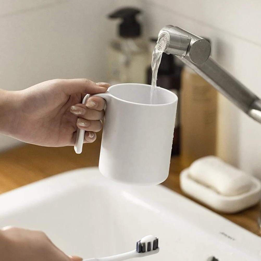 2pcs Bathroom Tumblers Cup Toothbrush Holder Mouthwash Cups Reusable Plastic Mug Storage Organizer Smooth Handle Travel
2pcs Bathroom Tumblers Cup Toothbrush Holder Mouthwash Cups Reusable Plastic Mug Storage Organizer Smooth Handle Travel