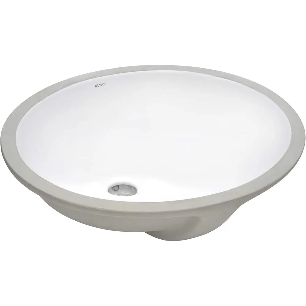 14-3/4 x 11 inch Undermount Bathroom Sink - White Oval Bathroom Sinks with Overflow or Vanity Sink, Porcelain Bathroom Basin
14-3/4 x 11 inch Undermount Bathroom Sink - White Oval Bathroom Sinks with Overflow or Vanity Sink, Porcelain Bathroom Basin