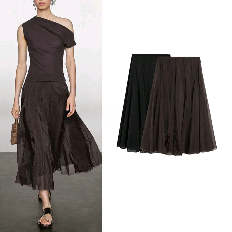 Spring Summer New Style Women's A-Line Midi Skirt with Multiple Pleats Thin Veil Fairy Atmosphere Commute Style High Waist Po...
Spring Summer New Style Women's A-Line Midi Skirt with Multiple Pleats Thin Veil Fairy Atmosphere Commute Style High Waist Po...