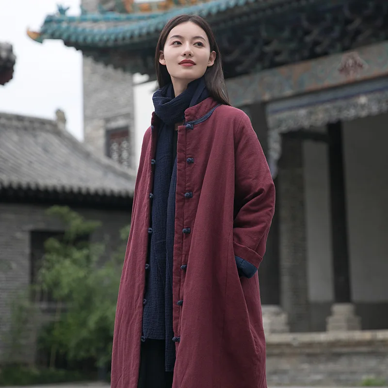 2025 Autumn/winter New Arrival Women O Neck Warm Thickened Long Jacket Single Breasted 100% Cotton Vintage Casual Coat Y79
2025 Autumn/winter New Arrival Women O Neck Warm Thickened Long Jacket Single Breasted 100% Cotton Vintage Casual Coat Y79