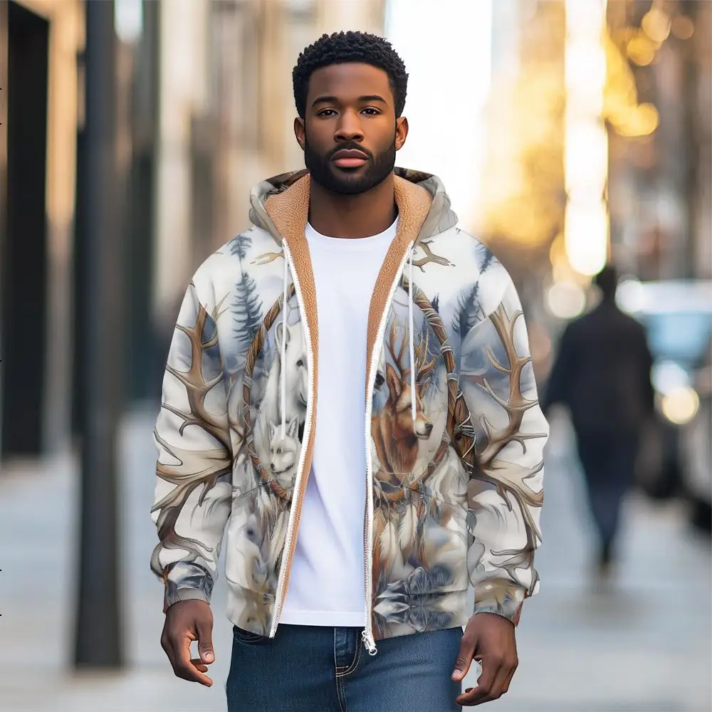 Zip Up Hoodie Retro Long Sleeve Jacket Coats Oversized Casual Streetwear Men Hooded Sweatshirt Tops
Zip Up Hoodie Retro Long Sleeve Jacket Coats Oversized Casual Streetwear Men Hooded Sweatshirt Tops