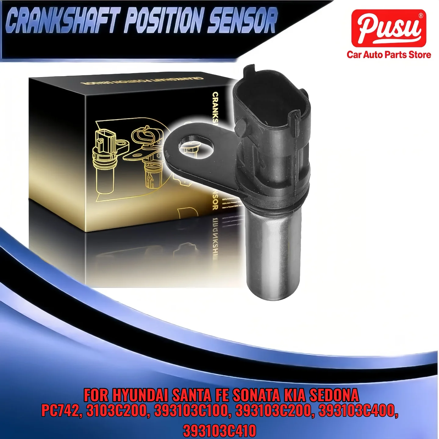 Engine Crankshaft Position Sensor 393103C200 393103C400 for Hyundai Kia Azera Entourage Genesis Sedona PC742
Engine Crankshaft Position Sensor 393103C200 393103C400 for Hyundai Kia Azera Entourage Genesis Sedona PC742