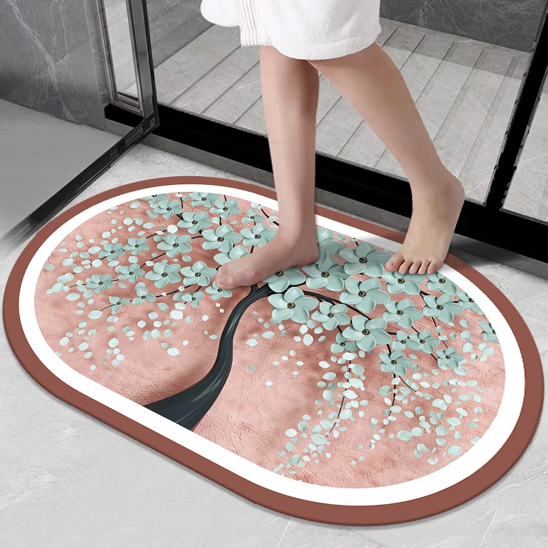 Противоскользящий коврик для ванной комнаты, впитывающий коврик из диатомовой грязи, противоскользящий быстросохнущий бытовой коврик для двери туалета, впитывающий коврик
Противоскользящий коврик для ванной комнаты, впитывающий коврик из диатомовой грязи, противоскользящий быстросохнущий бытовой коврик для двери туалета, впитывающий коврик