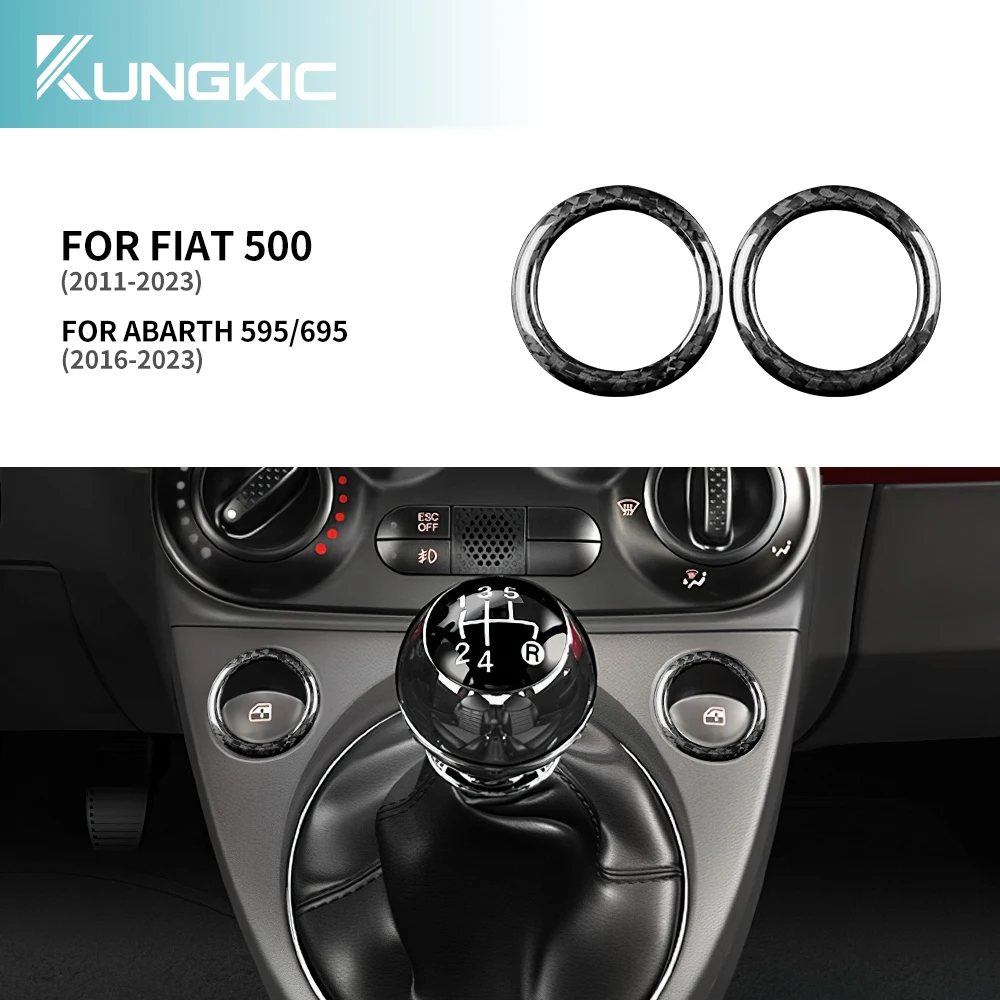 Real Hard Carbon Fiber For Abarth 595 695 2016-2021 2022 2023 For Fiat 500 2010-2023 Manual Automatic Car Gear Shift Ring Trim
Real Hard Carbon Fiber For Abarth 595 695 2016-2021 2022 2023 For Fiat 500 2010-2023 Manual Automatic Car Gear Shift Ring Trim