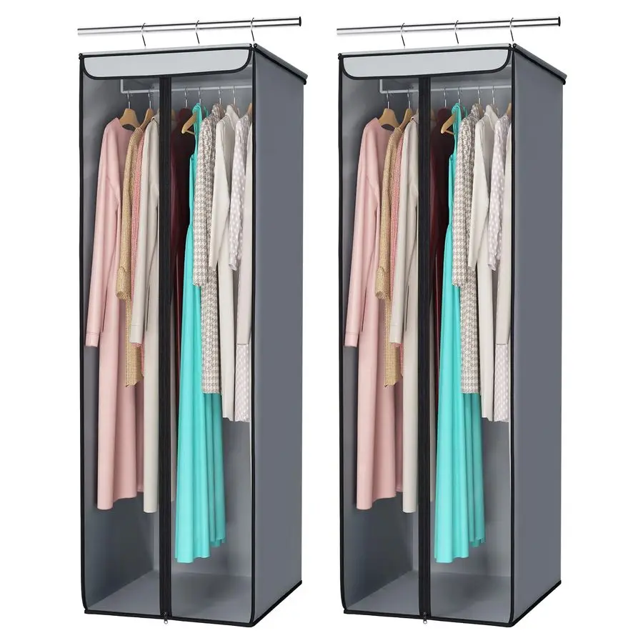 Garment Bags for Hanging Clothes, Large Clothes Storage Bags Closet Organizer with Clear Window, Premium Hanging Garment Storage
Garment Bags for Hanging Clothes, Large Clothes Storage Bags Closet Organizer with Clear Window, Premium Hanging Garment Storage