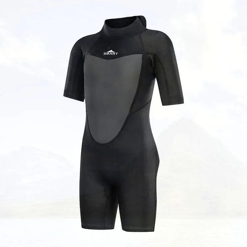 2MM diving suit short sleeved one piece warmth and sun protection children's diving suit swimsuit
2MM diving suit short sleeved one piece warmth and sun protection children's diving suit swimsuit