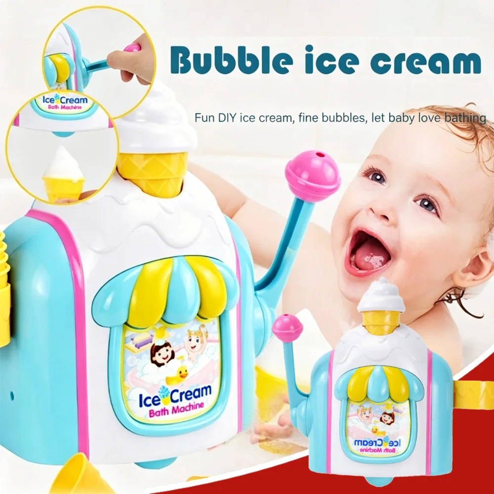 Ice Cream Bubble Bath Machine for Toddlers Floating Foam Maker with Suction Cups Fun Bathtub Shower Toy for Boys Girls Gifts
Ice Cream Bubble Bath Machine for Toddlers Floating Foam Maker with Suction Cups Fun Bathtub Shower Toy for Boys Girls Gifts