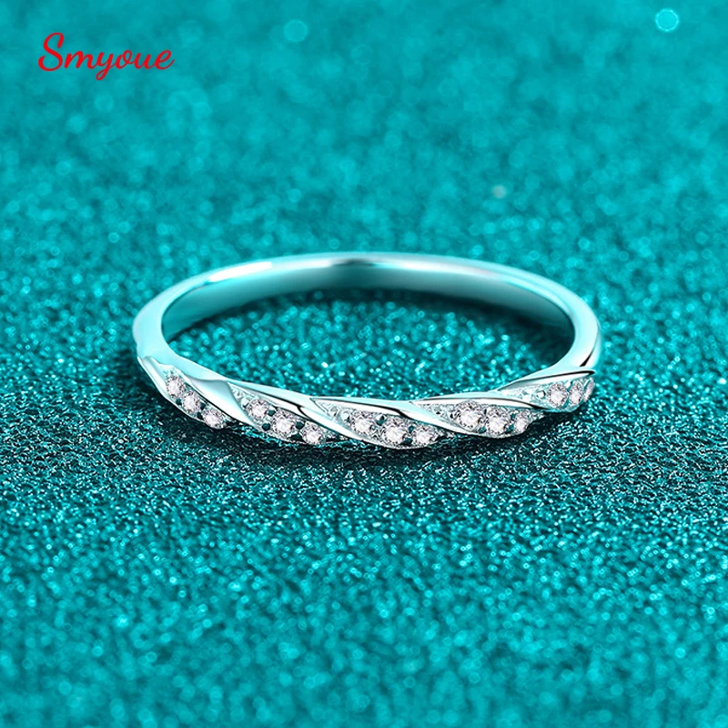 Smyoue 0.12CTTW Full Moissanite Rings for Women 100% Real Sterling Silver 925 Wedding Band Match Diamond Fine Jewelry Wholesale
Smyoue 0.12CTTW Full Moissanite Rings for Women 100% Real Sterling Silver 925 Wedding Band Match Diamond Fine Jewelry Wholesale