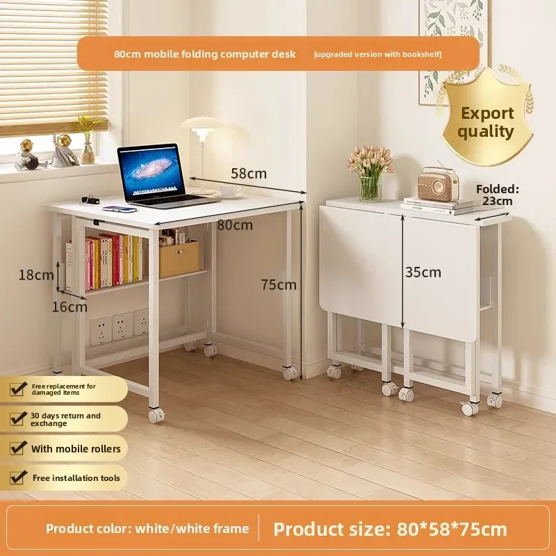 New Model Foldable Table Bedside Table Removable Computer Table Small Apartment Bedroom Home Simple Office Student Writing Table
New Model Foldable Table Bedside Table Removable Computer Table Small Apartment Bedroom Home Simple Office Student Writing Table